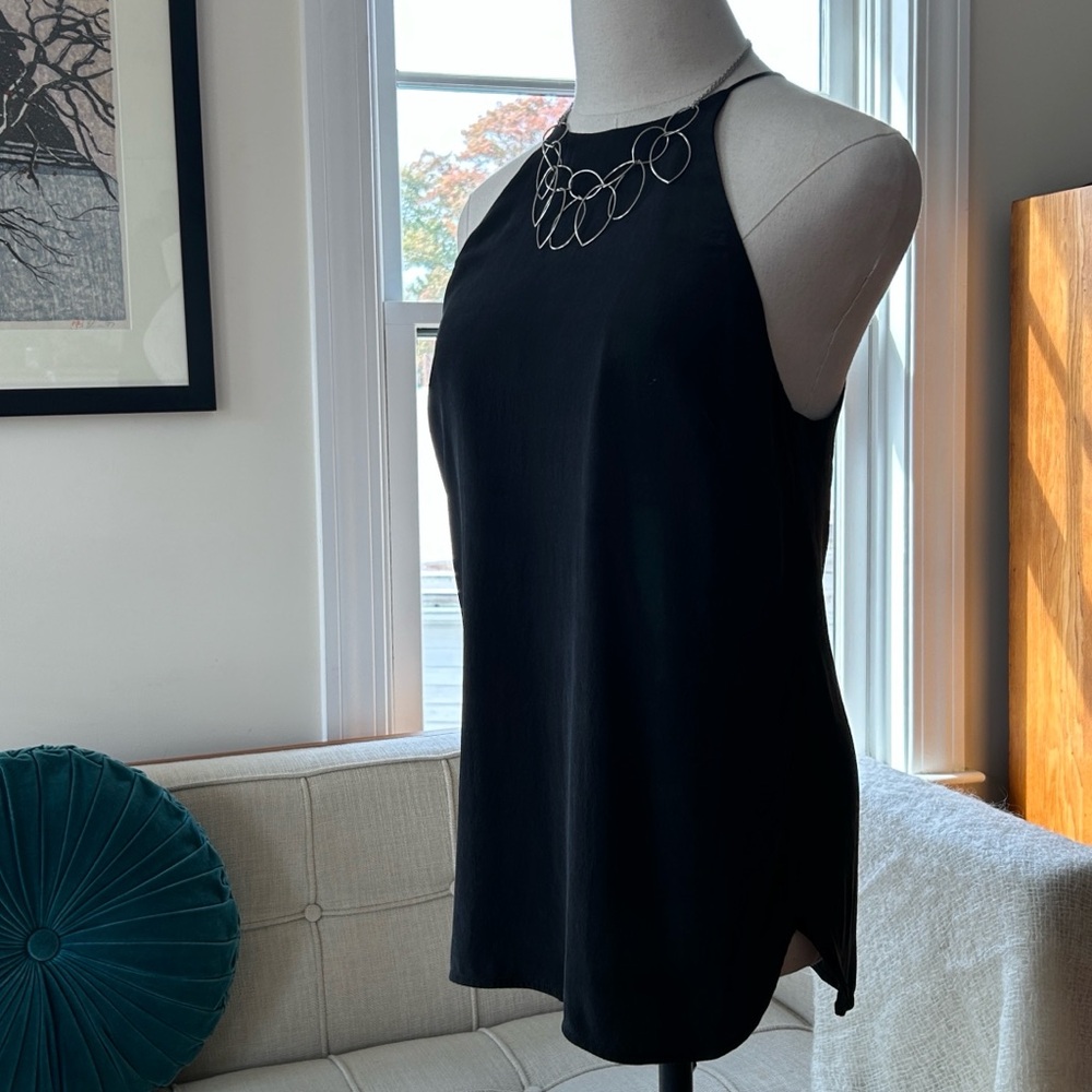 ZIMMERMANN Silk Racerback Top with Halter Neckline